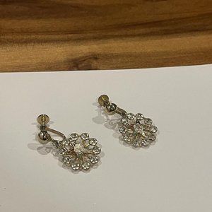 Eastern Star Five Point Star Screw On Non Pierced Earrings